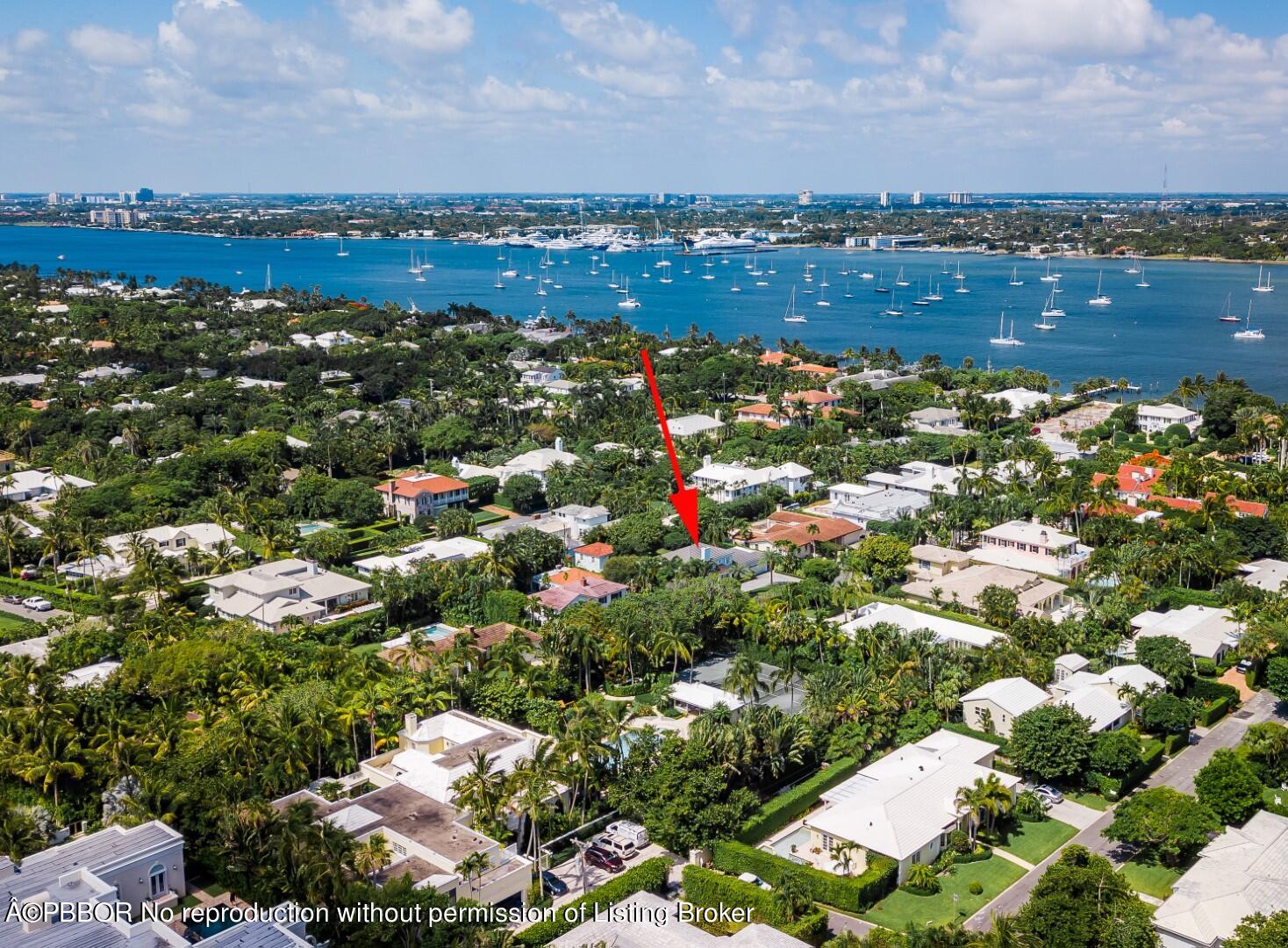 218 Merrain Road Palm Beach, FL 33480 - Photo 3 of 3 Aerial