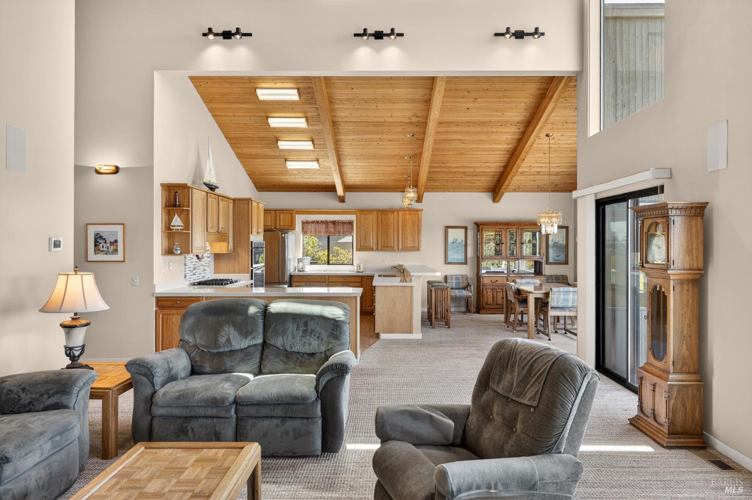 41339 Westwind The Sea Ranch, CA 95497 - Photo 25 of 60 Living room looking into kitchen and dining room