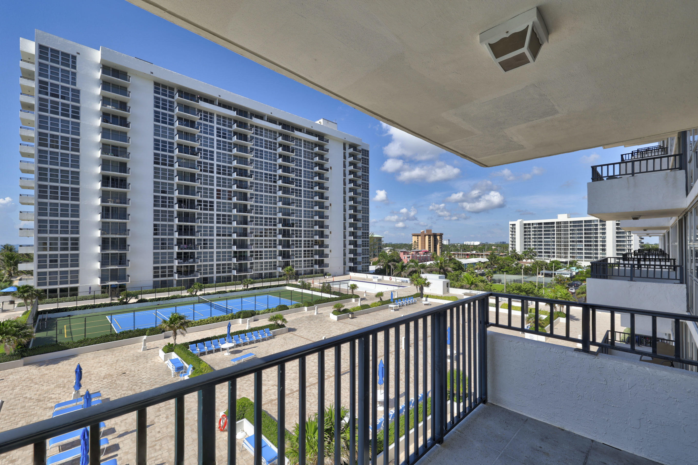531 North Ocean Boulevard, Unit 710 Pompano Beach, FL 33062 - Photo 11 of 39 a view of a balcony with city view