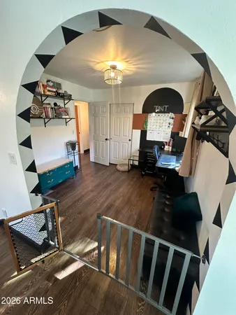 a view of gym equipment and children play room