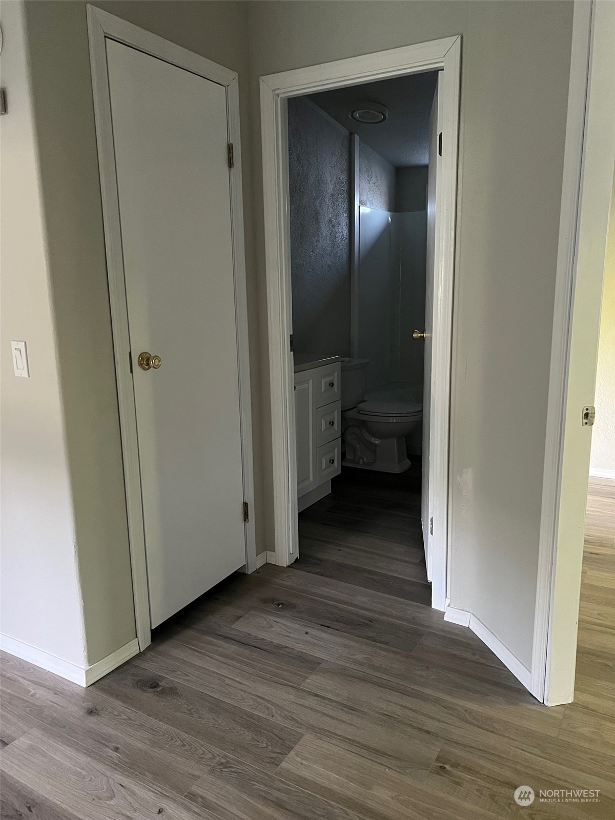 41528 Center Street Concrete, WA 98237 - Photo 11 of 25 a view of a bathroom from a hallway with a room