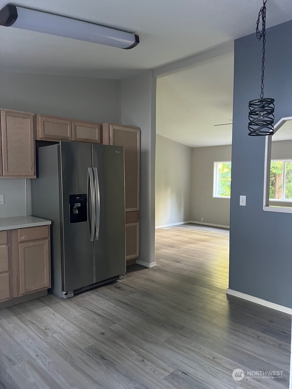 41528 Center Street Concrete, WA 98237 - Photo 9 of 25 a kitchen with a refrigerator and a stove
