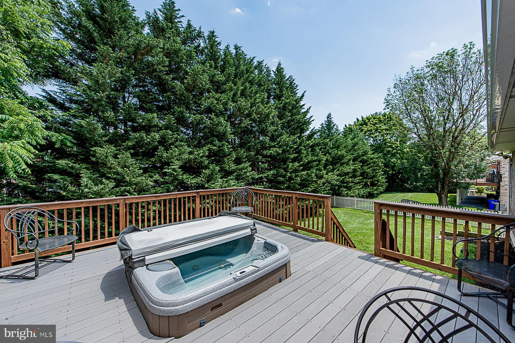 3605 Valley Road Ellicott City, MD 21042 - Photo 30 of 34 Deck with relaxing hot tub