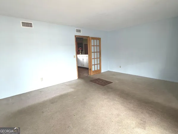 a view of an empty room