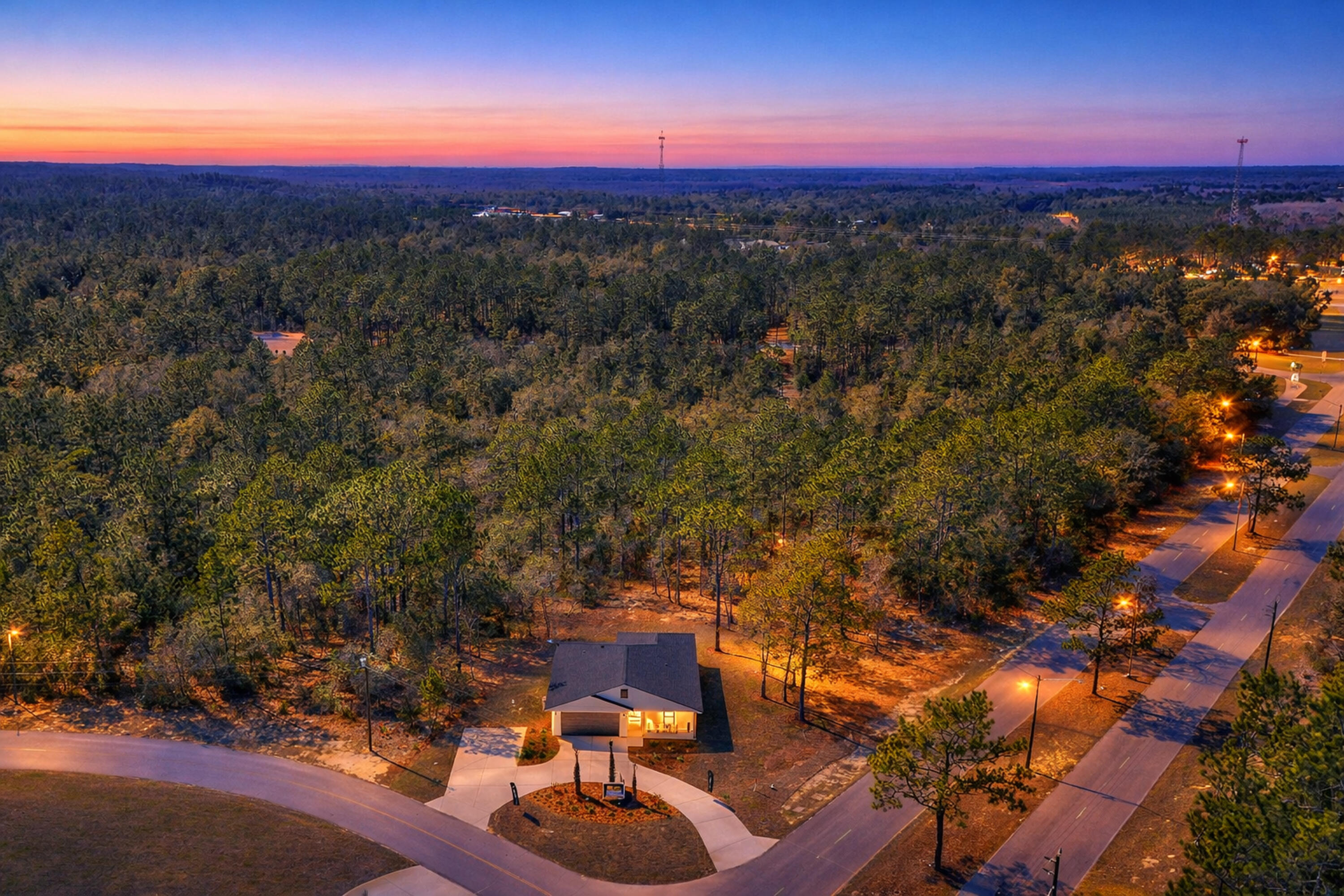 2013 Baldwin Street Chipley, FL 32428 - Photo 33 of 35 Aerial at Dusk
