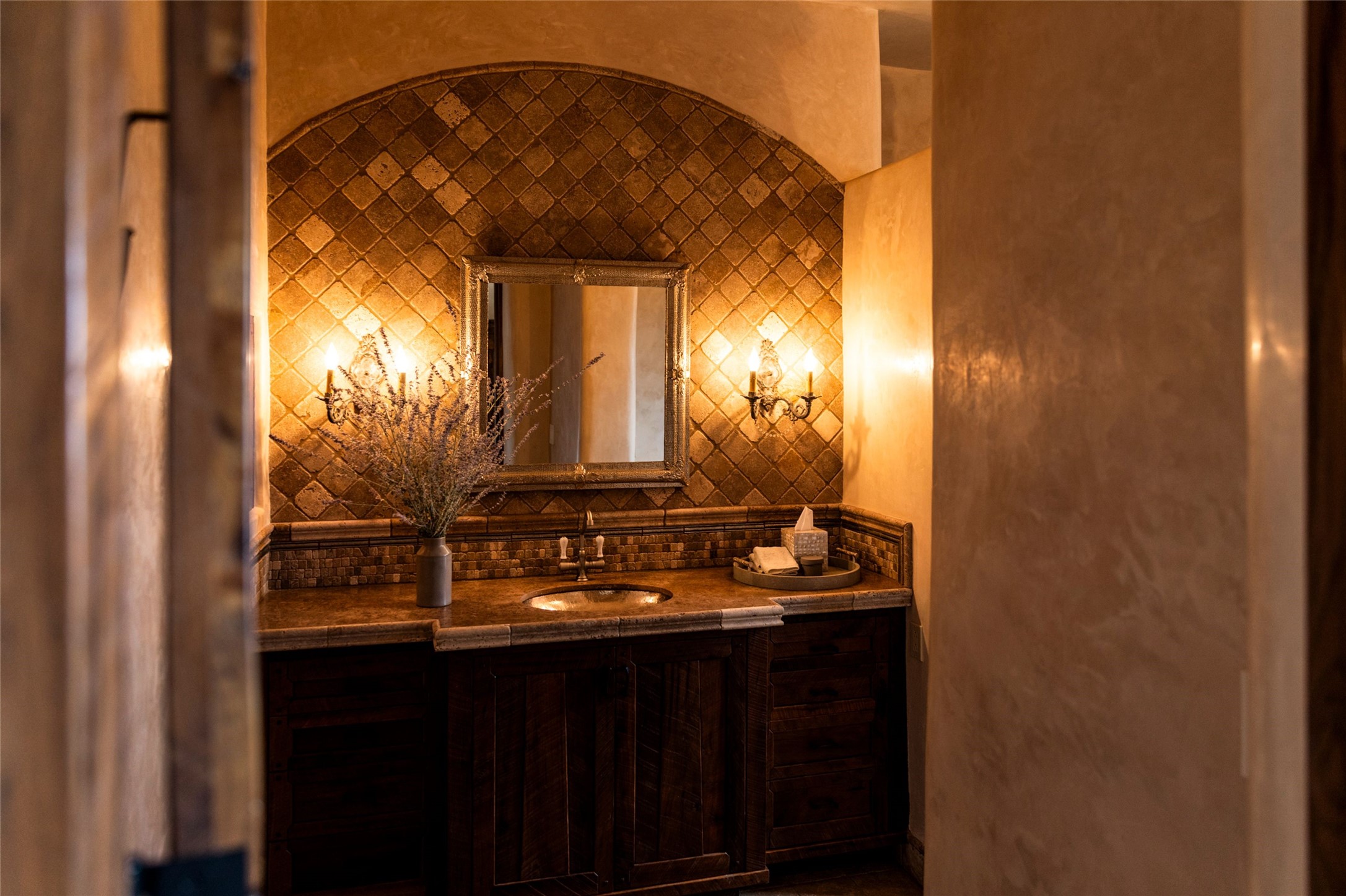 37 Rancho Alegre Road Santa Fe, NM 87508 - Photo 33 of 69 Dragonfly Powder Room