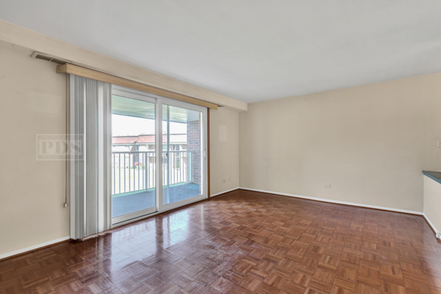 1114 Springinsguth Road, Unit 2A Schaumburg, IL 60193 - Photo 4 of 19 wooden floor in an empty room with a window