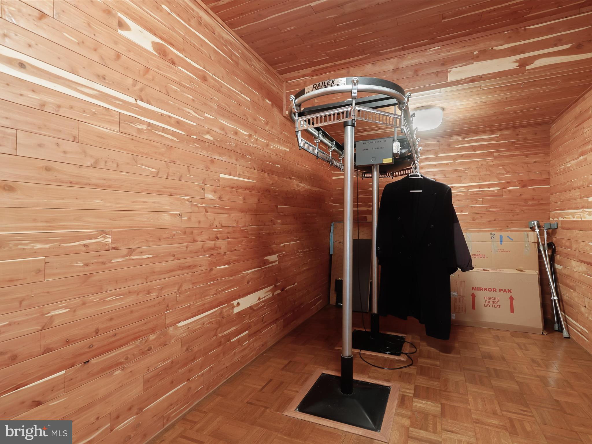 11054 Gaither Farm Road Ellicott City, MD 21042 - Photo 89 of 122 Cedar Closet with Railex Garment Carousel