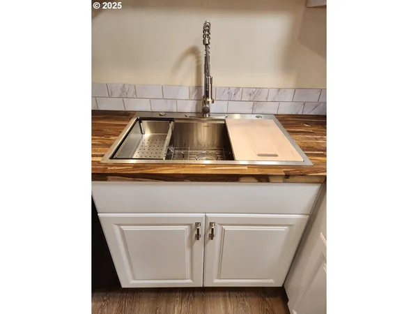 a close view of utility room