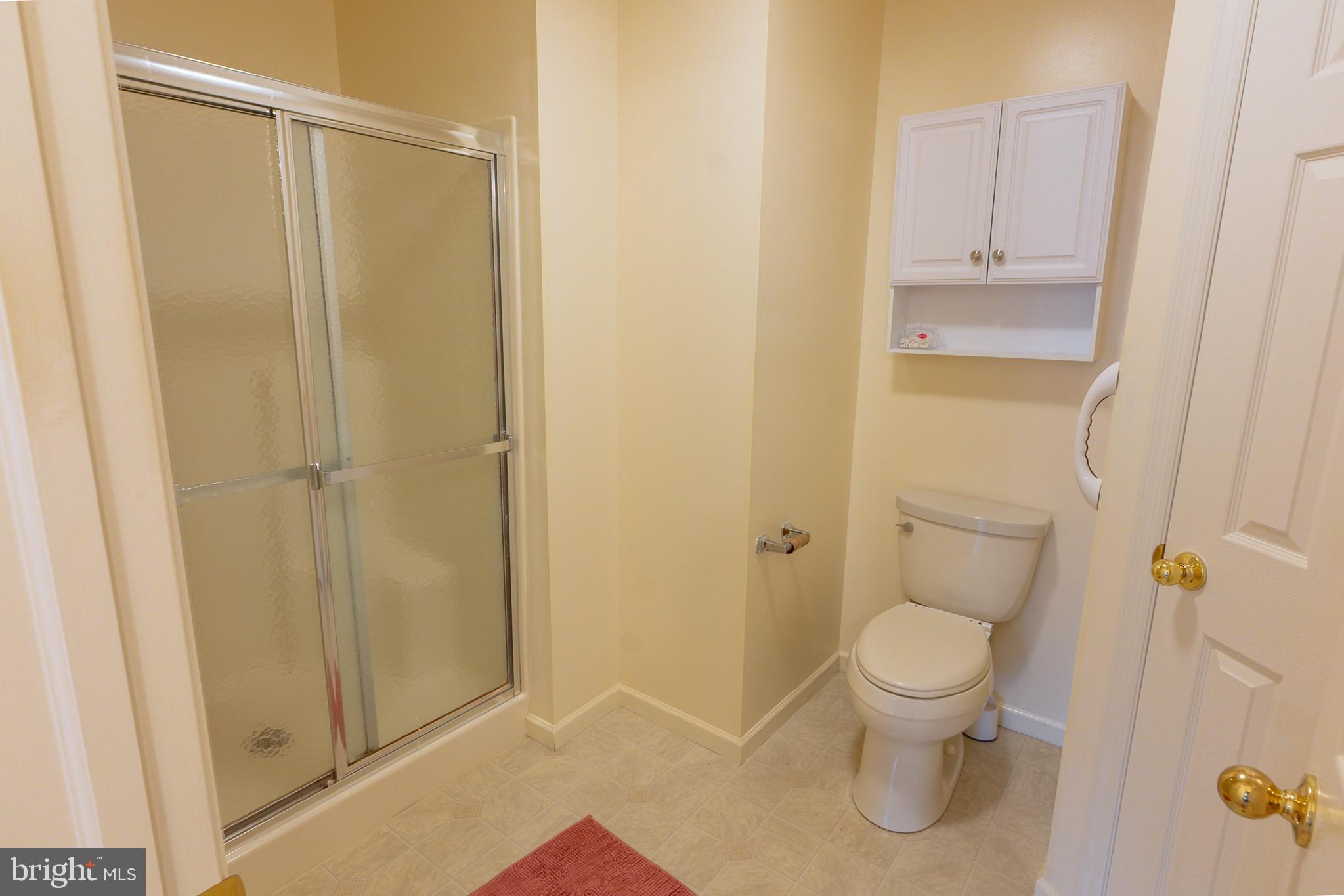 21 White Pine Gulch Reading, PA 19607 - Photo 29 of 35 a bathroom with a granite countertop toilet and a shower