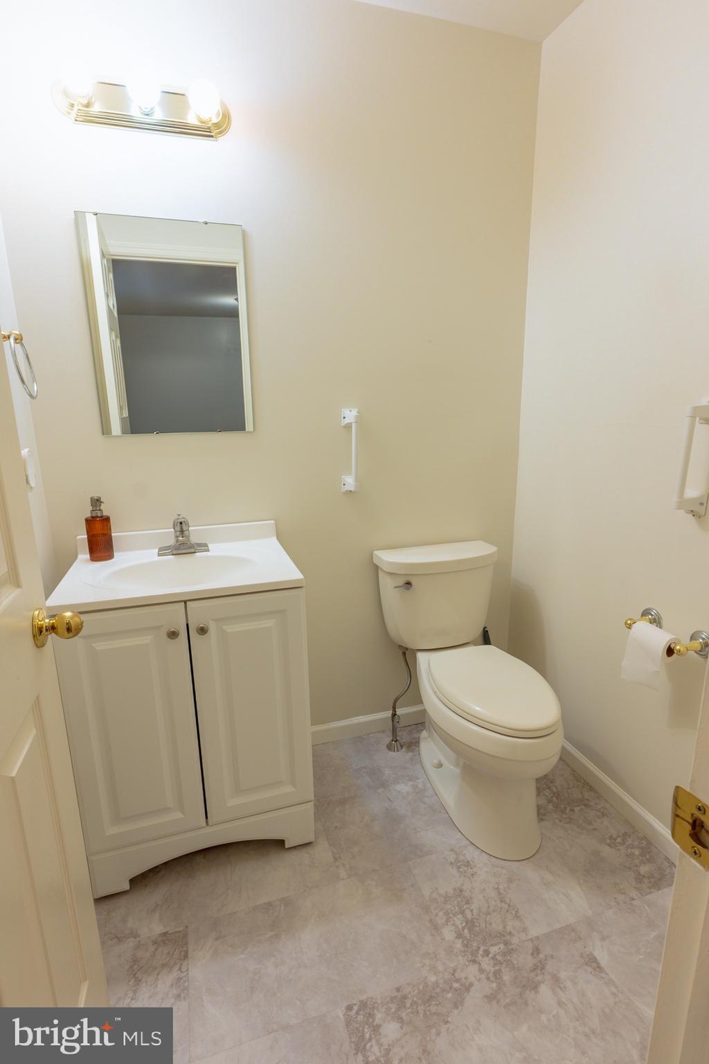 21 White Pine Gulch Reading, PA 19607 - Photo 10 of 35 a bathroom with a toilet a sink and mirror