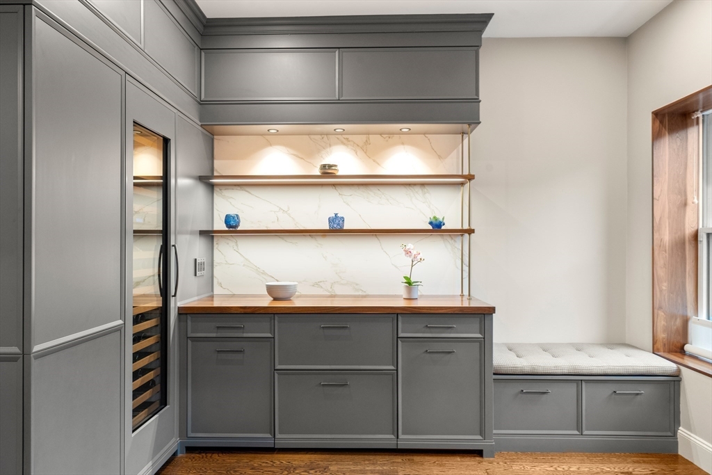 1471 Beacon Street, Unit 5 Brookline, MA 02446 - Photo 11 of 28 a view of cabinets and wooden floor