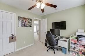 1281 Key Manor Lane Lawrenceville, GA 30045 - Photo 15 of 22 a view of a workspace with furniture and a window