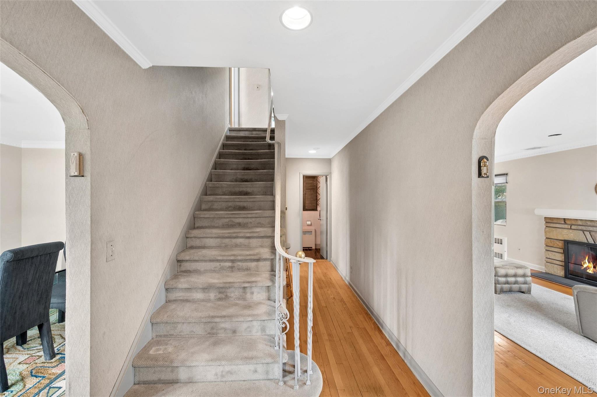 24 Allen Road Rockville Centre, NY 11570 - Photo 7 of 46 a view of entryway and hall with wooden floor