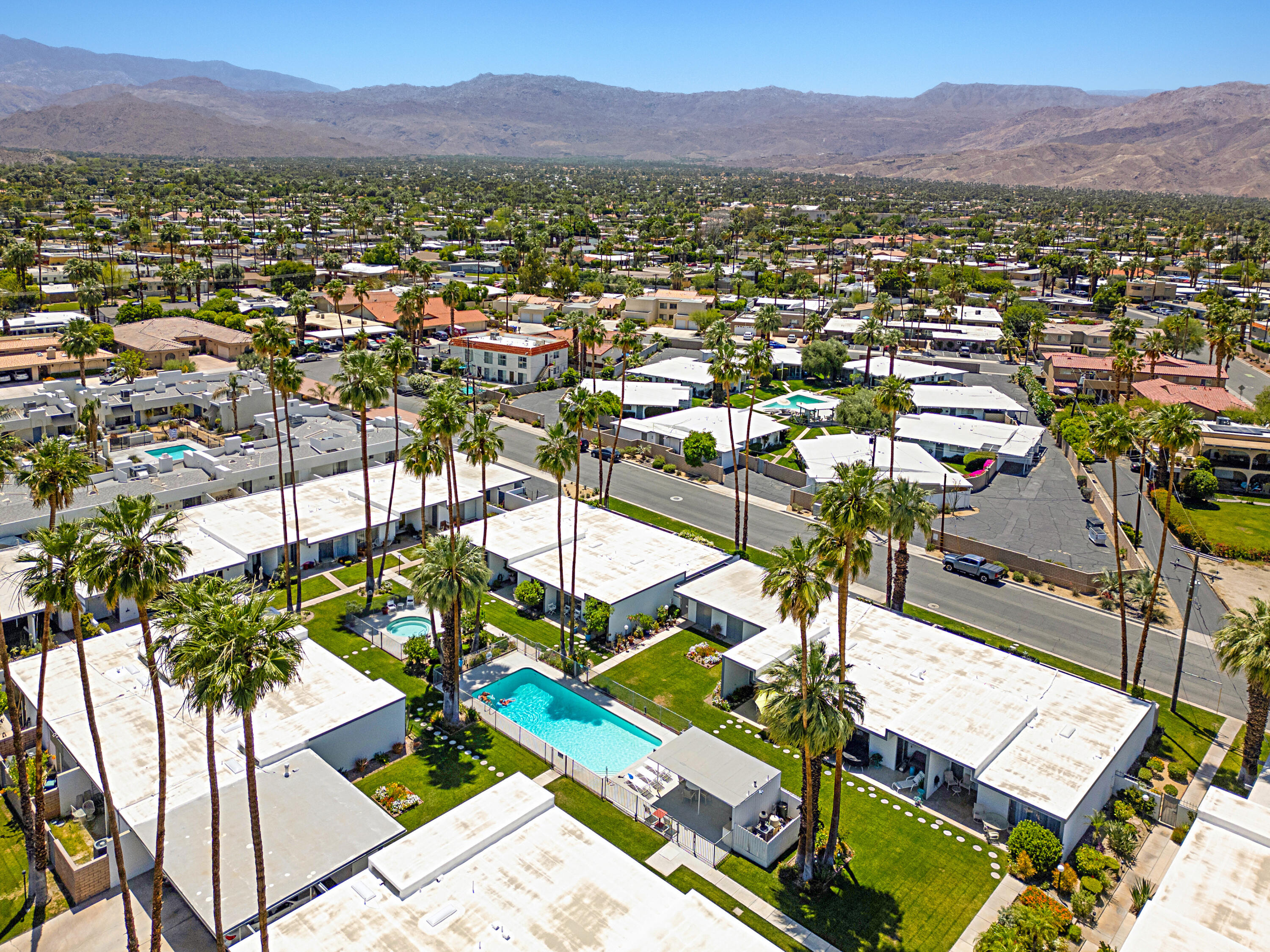 45301 Deep Canyon Road, Unit 21 Palm Desert, CA 92260 - Photo 35 of 46 a view of a city with mountains