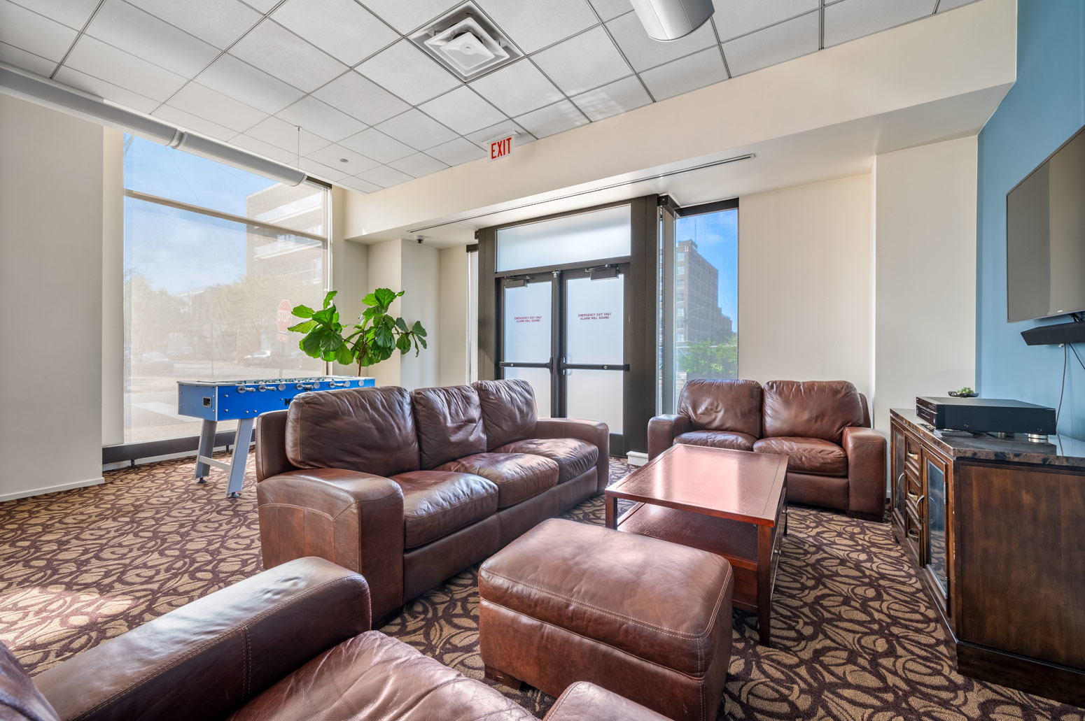849 North Franklin Street, Unit 715 Chicago, IL 60610 - Photo 20 of 26 a living room with furniture and a flat screen tv