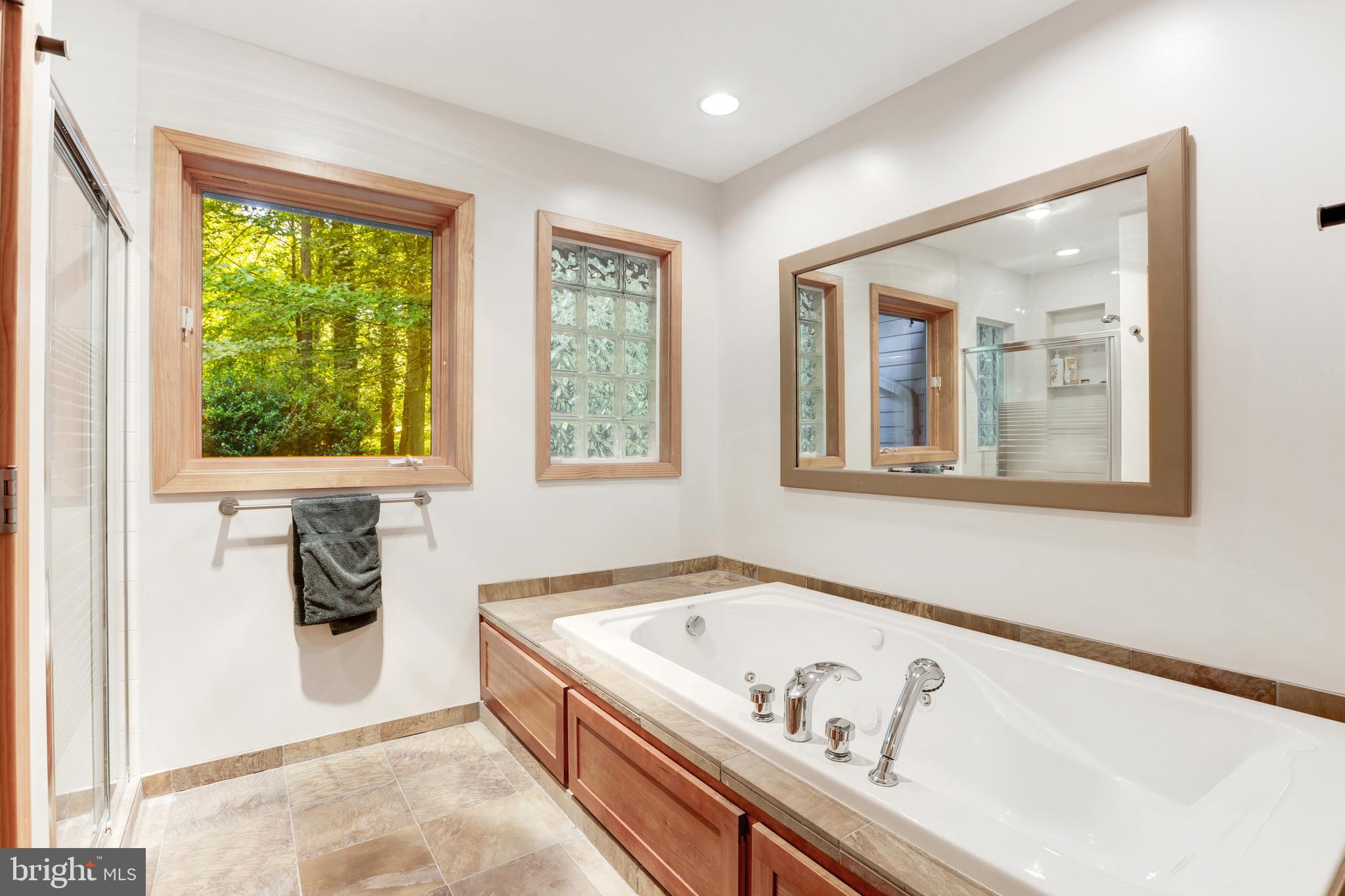 11220 Popes Head Road Fairfax, VA 22030 - Photo 20 of 49 Jetted Soaking Tub & Separate Shower