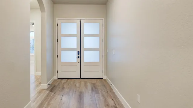 a view of wooden floor in a room