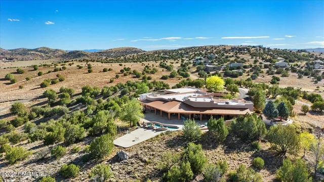 a view of city and mountain