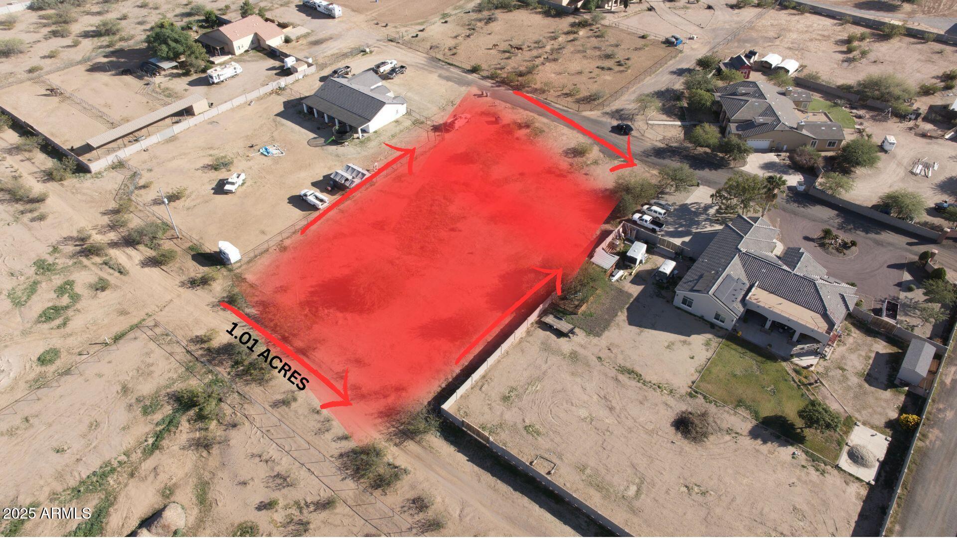 No No Address Wittmann, AZ 85361 - Photo 6 of 6 an aerial view of a house with a backyard