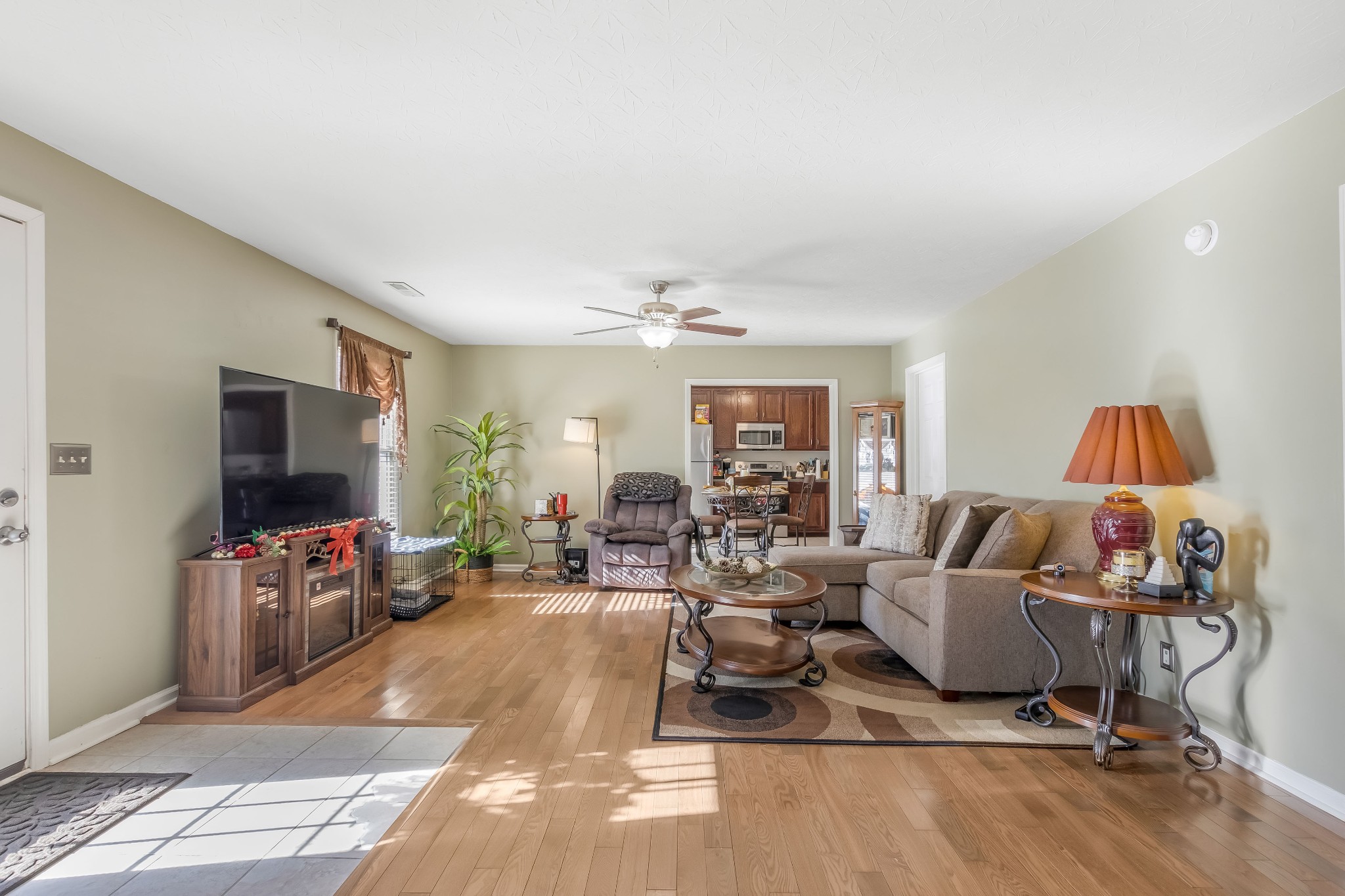 555 Randall Hitchcock Road Rock Island, TN 38581 - Photo 61 of 86 a living room with furniture and a flat screen tv