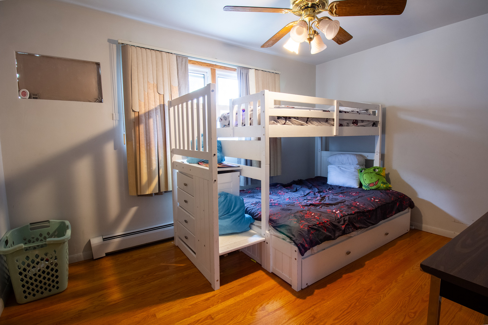 2737 Spruce Street River Grove, IL 60171 - Photo 26 of 30 a bedroom with a bed and a chandelier