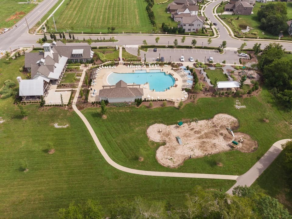 114 Vanner Road Mount Juliet, TN 37122 - Photo 32 of 39 an aerial view of a house with a lake view