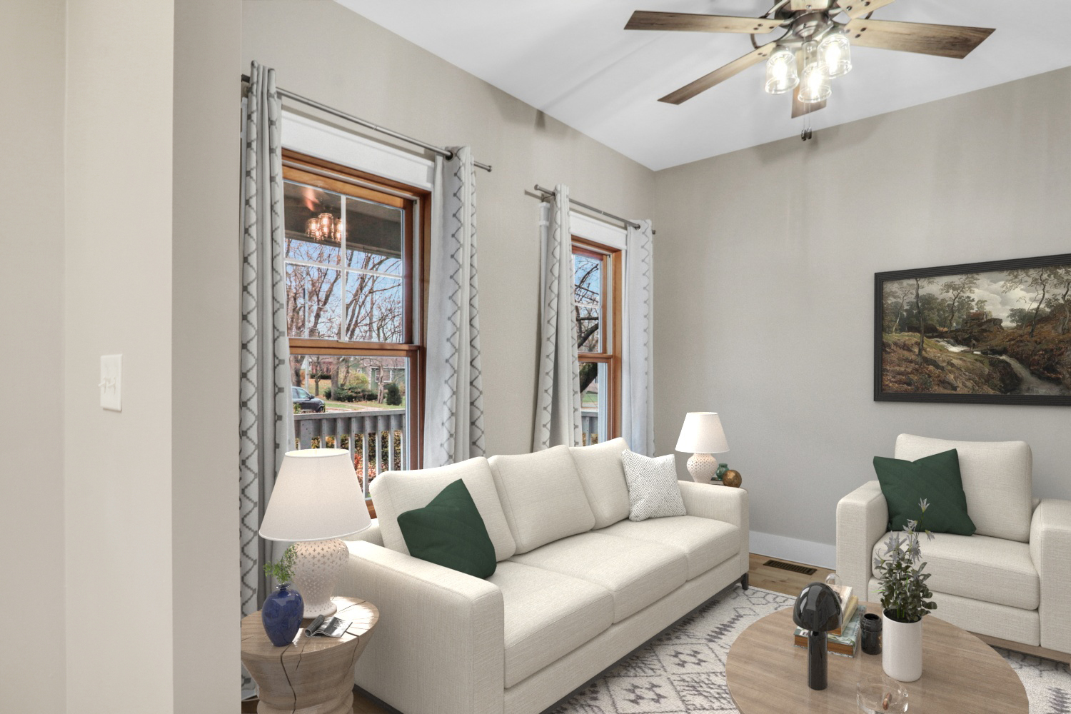 350 South Alleghany Road Grayslake, IL 60030 - Photo 23 of 54 a living room with furniture and a chandelier