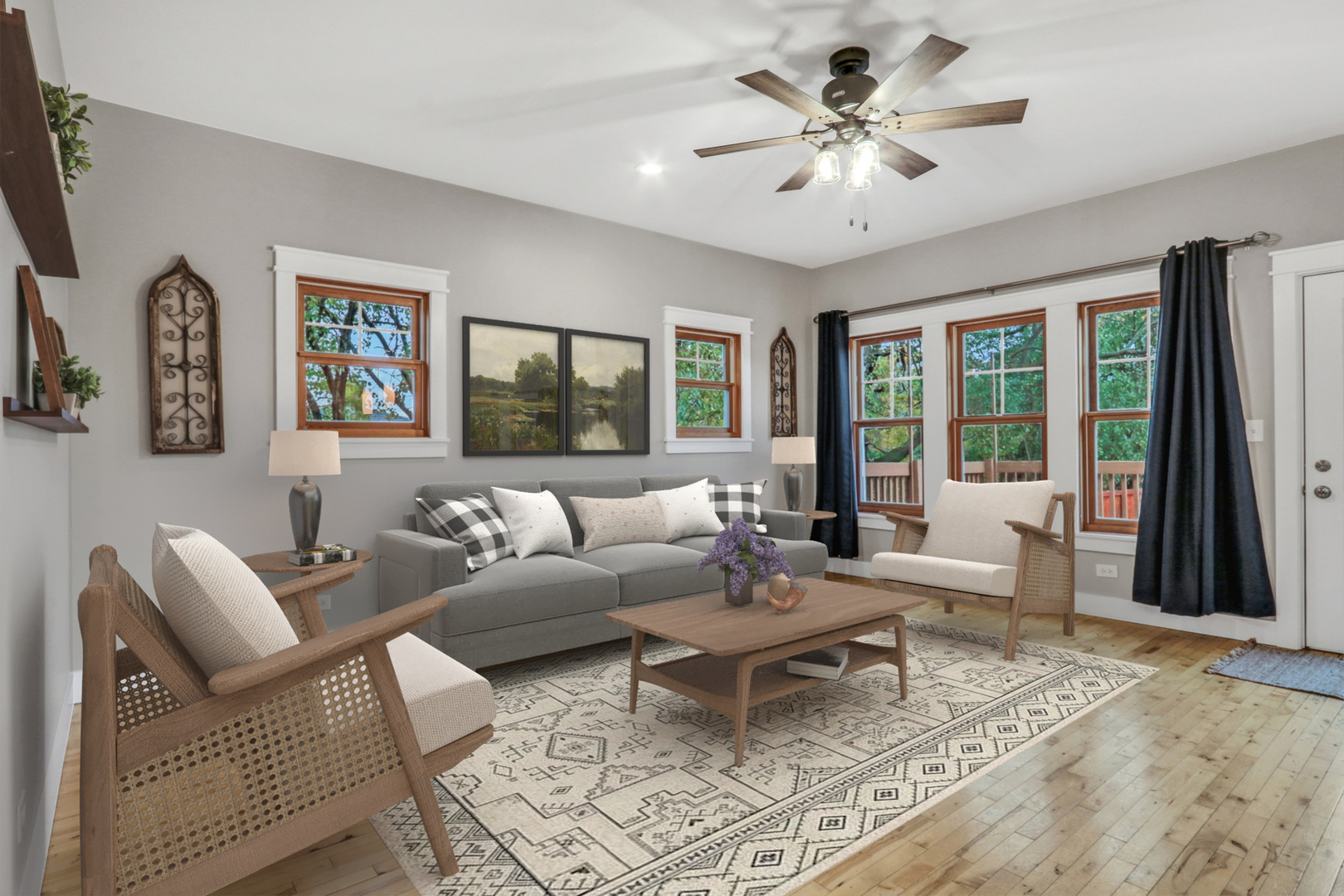 350 South Alleghany Road Grayslake, IL 60030 - Photo 5 of 54 a living room with furniture and a large window