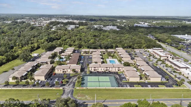 an aerial view of multiple house