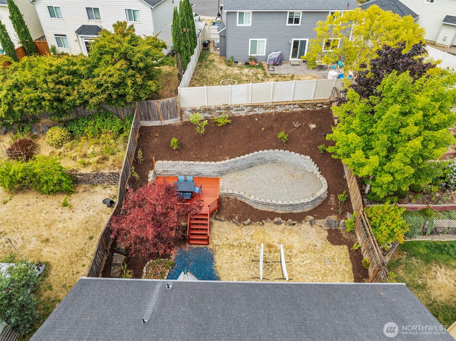 2410 North Heron Drive Ridgefield, WA 98642 - Photo 35 of 40 an aerial view of a house with yard swimming pool and outdoor seating