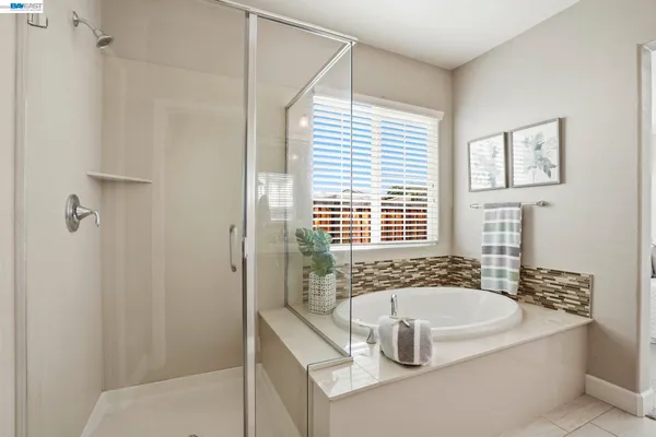 a view of a patio in front of house