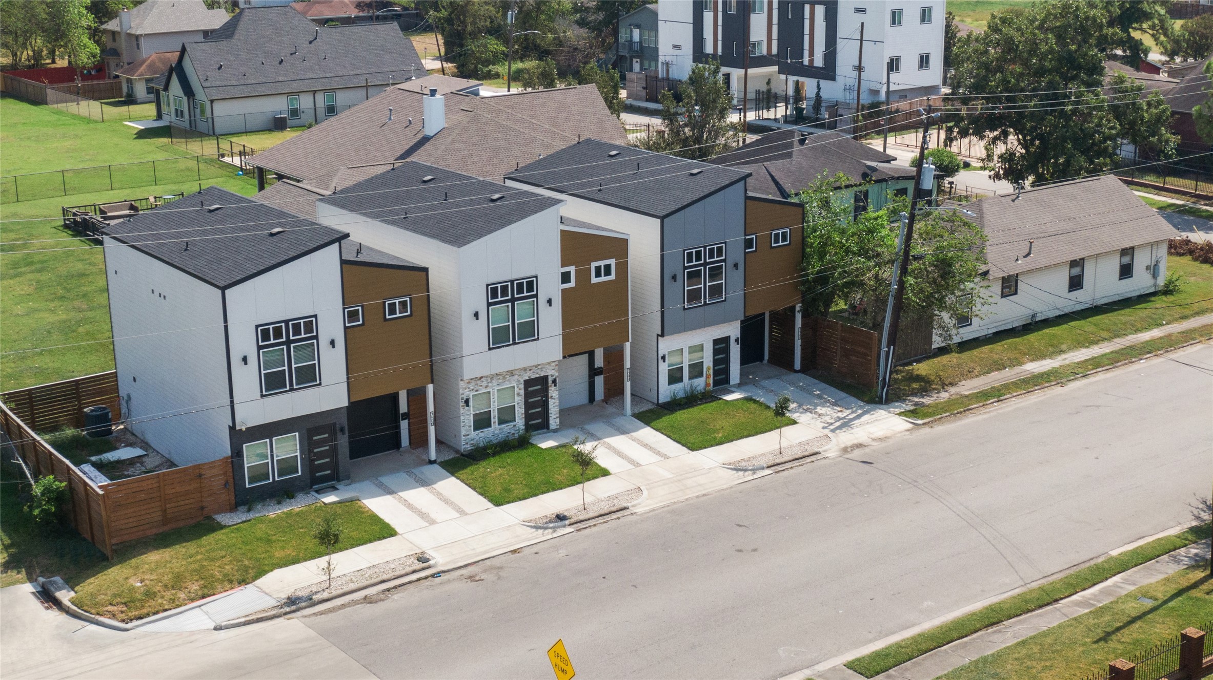 7089 Tierwester Street Houston, TX 77021 - Photo 3 of 35 an aerial view of a house with a yard and potted plants