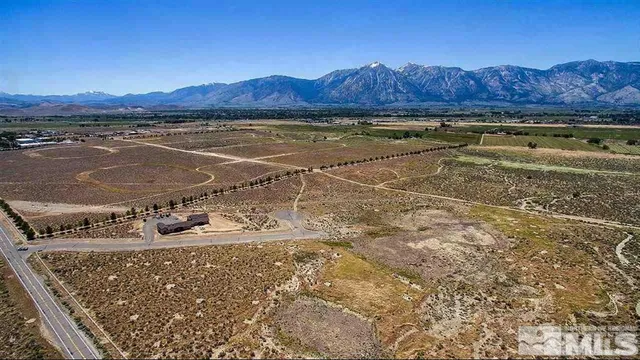 a view of an outdoor space and mountain view