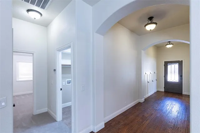 wooden floor in a room