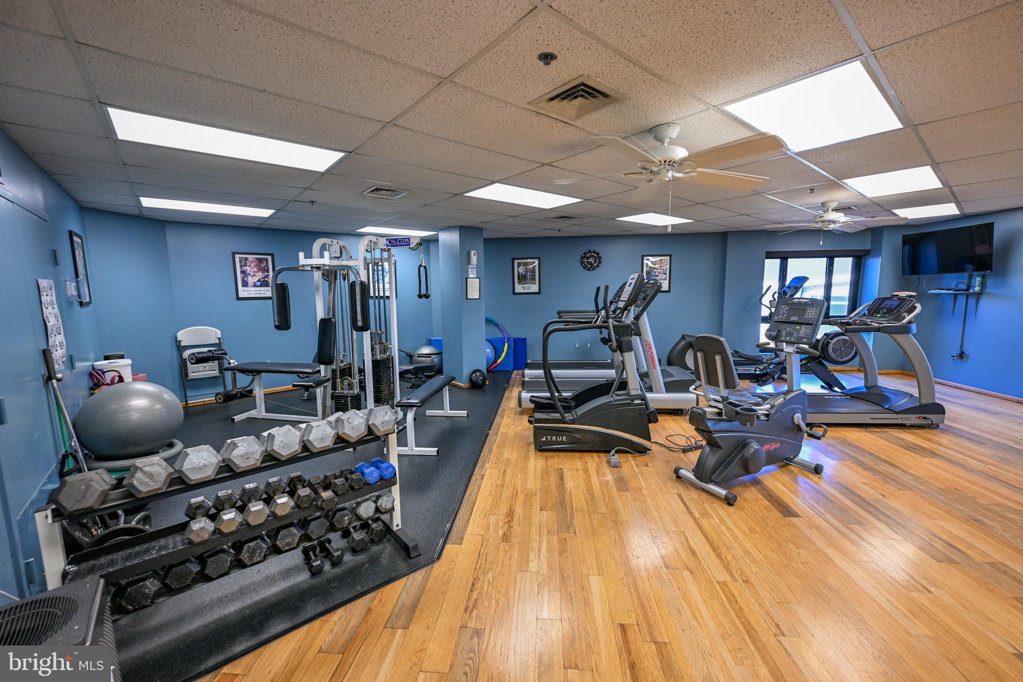 2515 Boston Street, Unit 1108 Baltimore, MD 21224 - Photo 36 of 40 a view of a room with gym equipment