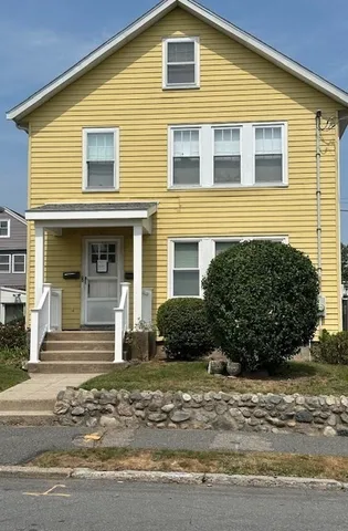 a front view of a house