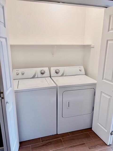 43376 Cook Street, Unit 88 Palm Desert, CA 92211 - Photo 17 of 38 a utility room with dryer and washer