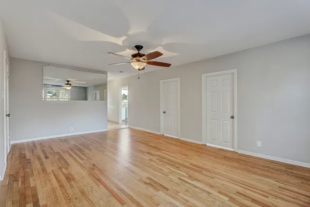 a view of a brick house with a window