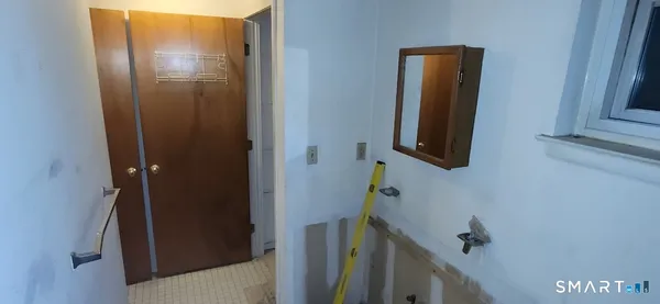 a view of a storage in a room