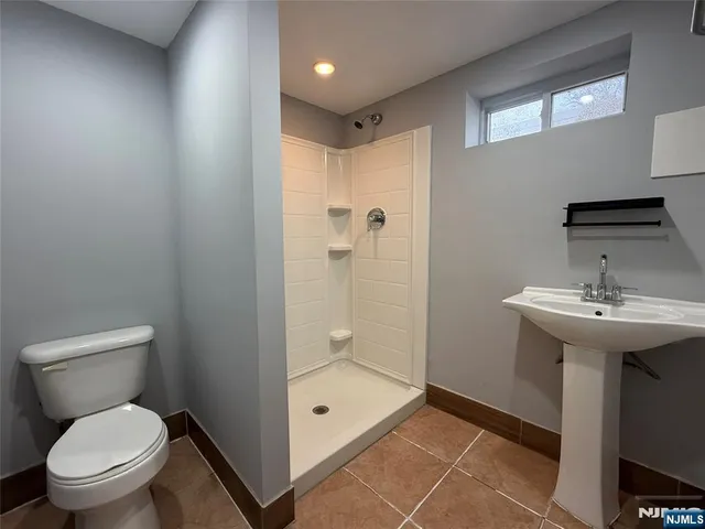 an empty room with a workbench