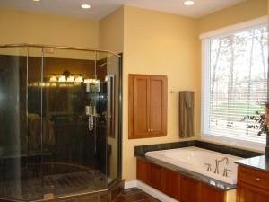 Undisclosed Address Sandwich, MA 02563 - Photo 7 of 8 a bathroom with a tub and shower