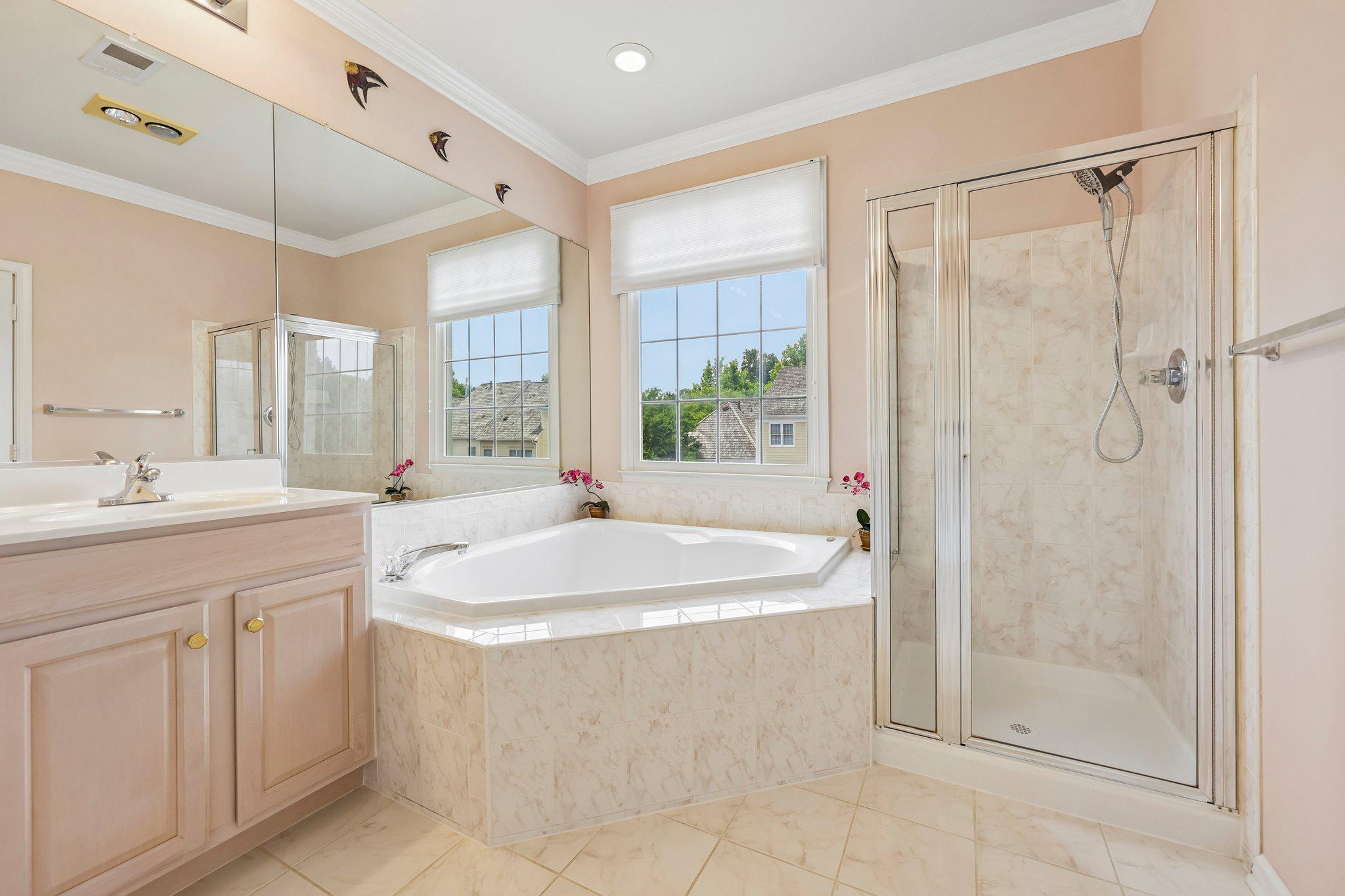 331 Alfandre Street Gaithersburg, MD 20878 - Photo 18 of 38 Serene primary bathroom with natural light.