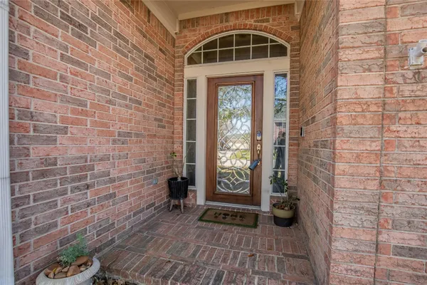 a view of front door of house