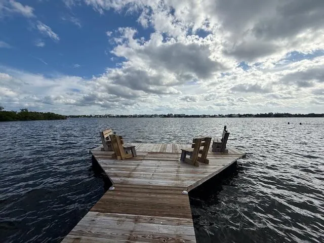 a view of a terrace with seating space