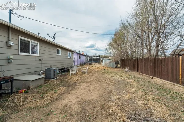 a backyard of a house