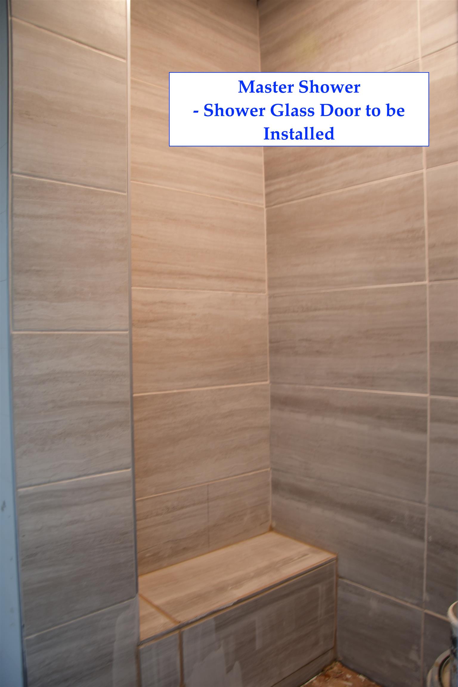 7803 Tatum Road Lyles, TN 37098 - Photo 10 of 18 Walk-In Shower with Ceramic Tile and Glass Door