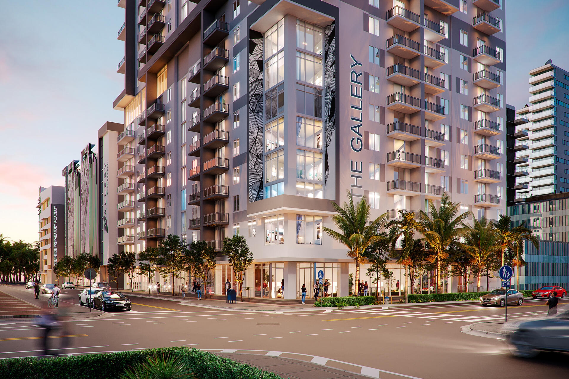 201 Southwest 10th Street, Unit 1407 Miami, FL 33130 - Photo 2 of 17 a view of a building and a street