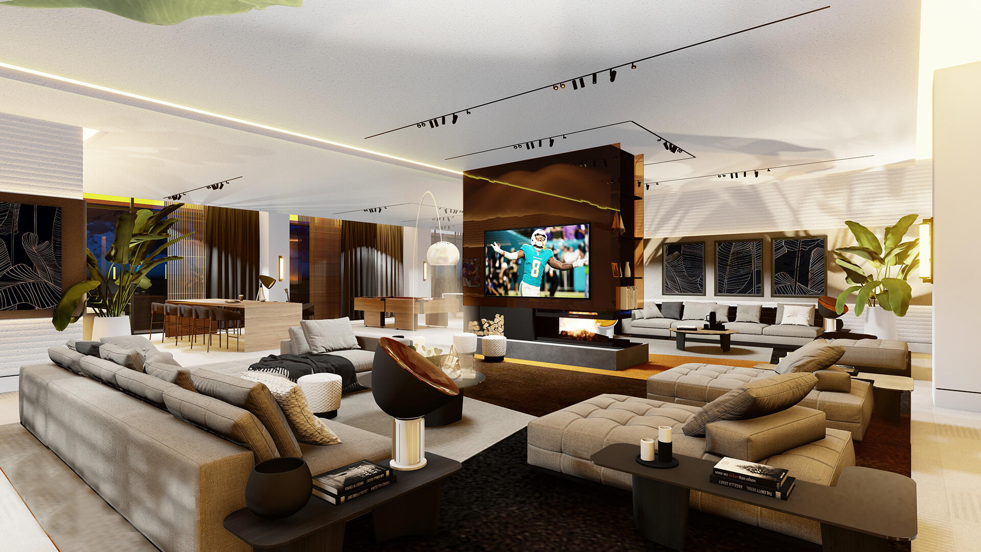 201 Southwest 10th Street, Unit 1407 Miami, FL 33130 - Photo 3 of 17 a living room with furniture and a flat screen tv