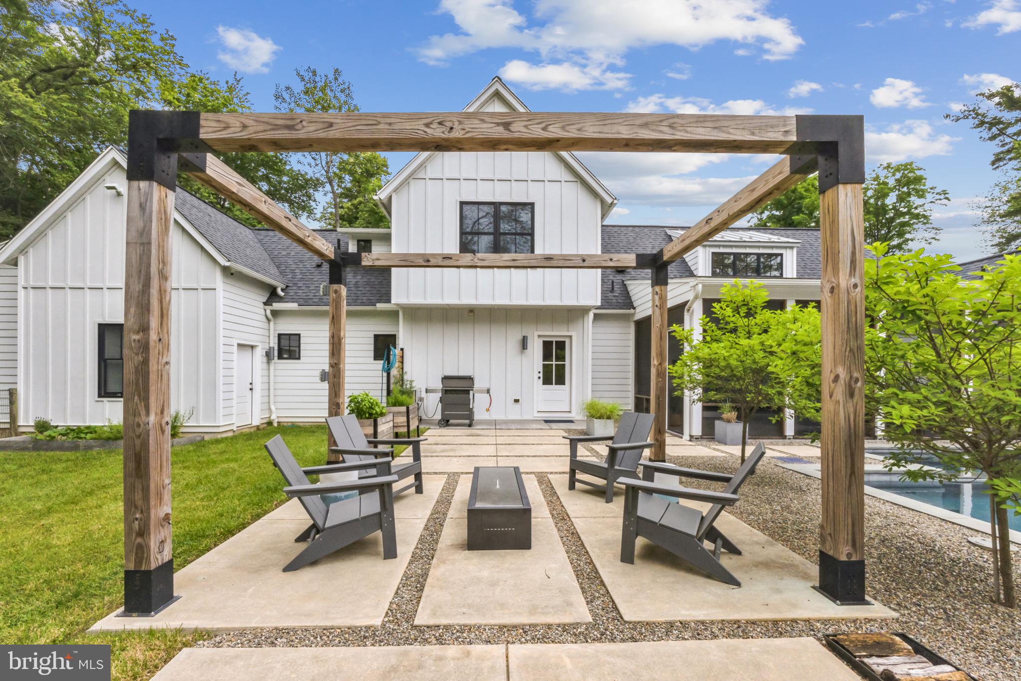 1130 Middletown Road Media, PA 19063 - Photo 21 of 43 Patio with firepit and pergola